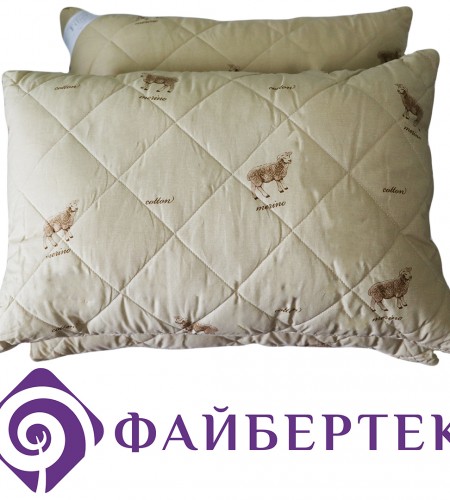 Подушка с наполнителем шерсть Мериноса (арт. С.ШМ.П) Подушка с наполнителем шерсть Мериноса (арт. С.ШМ.П)